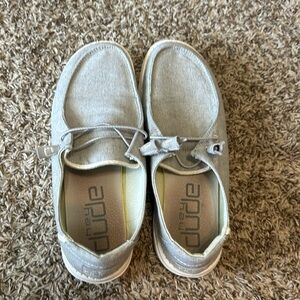 Women’s grey Heydudes size 9